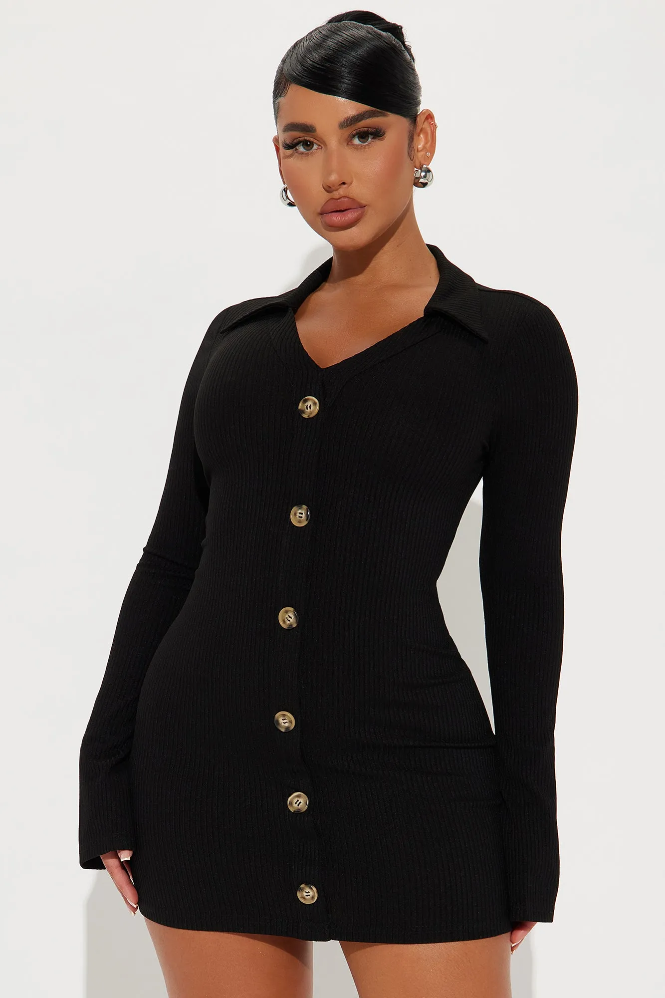 Work From Home Mini Dress - Black sold by Fashion Nova product image thumbnail 2