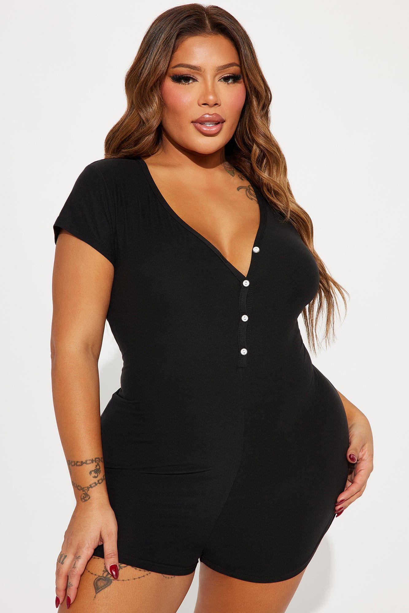 Killin' It PJ Romper Onesie - Black sold by Fashion Nova product image thumbnail 4