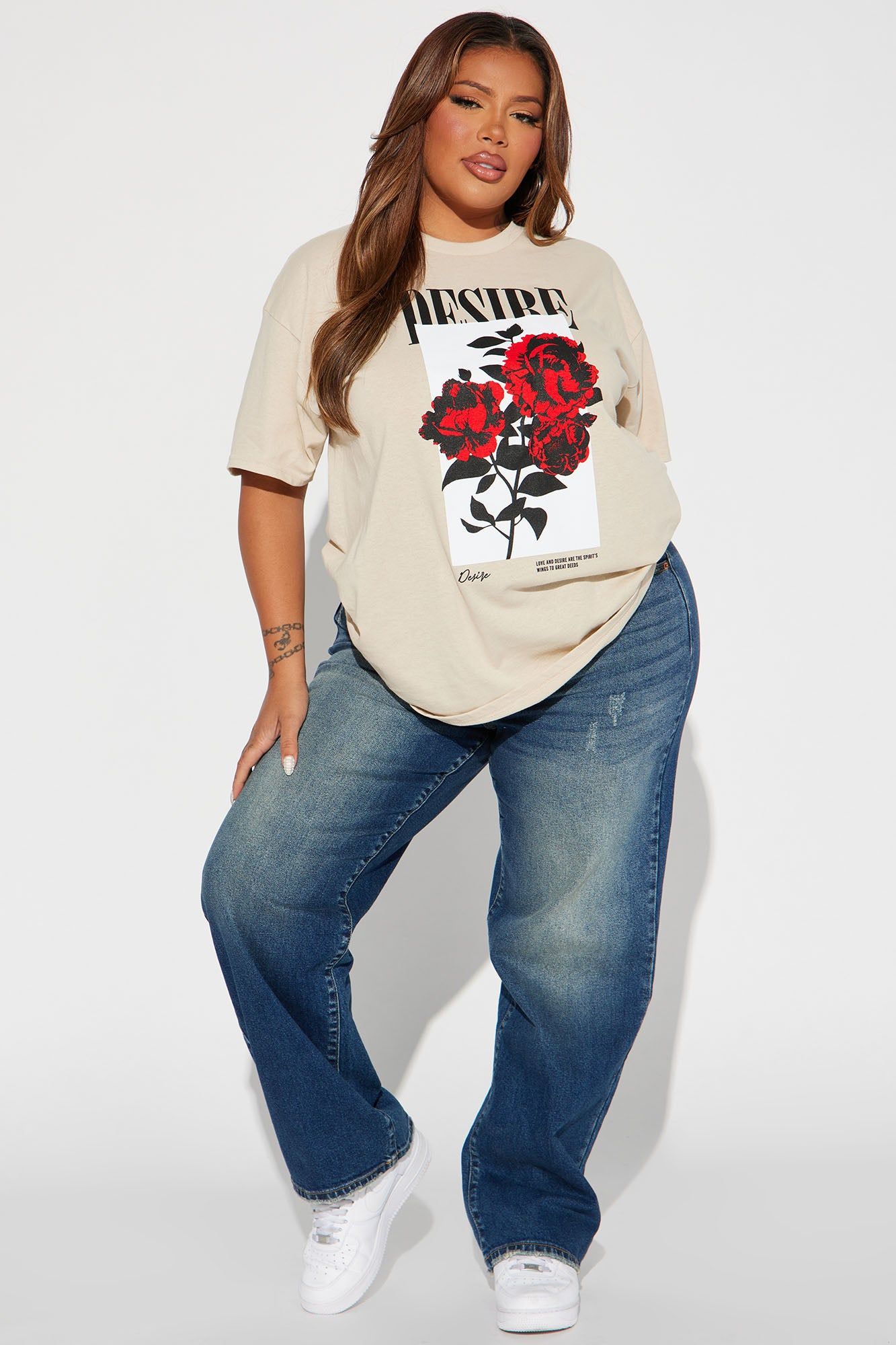 Desire You Graphic Tee - Taupe sold by Fashion Nova product image thumbnail 5