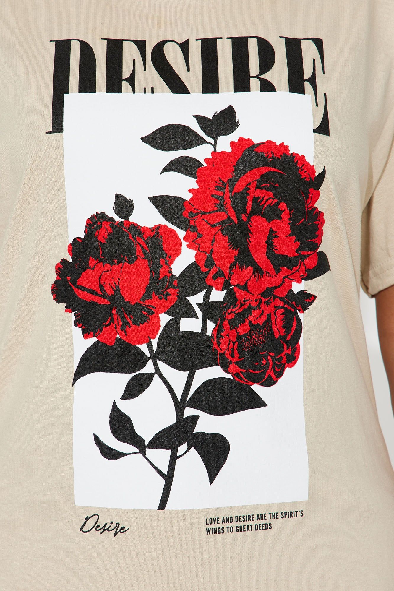 Desire You Graphic Tee - Taupe sold by Fashion Nova product image thumbnail 3