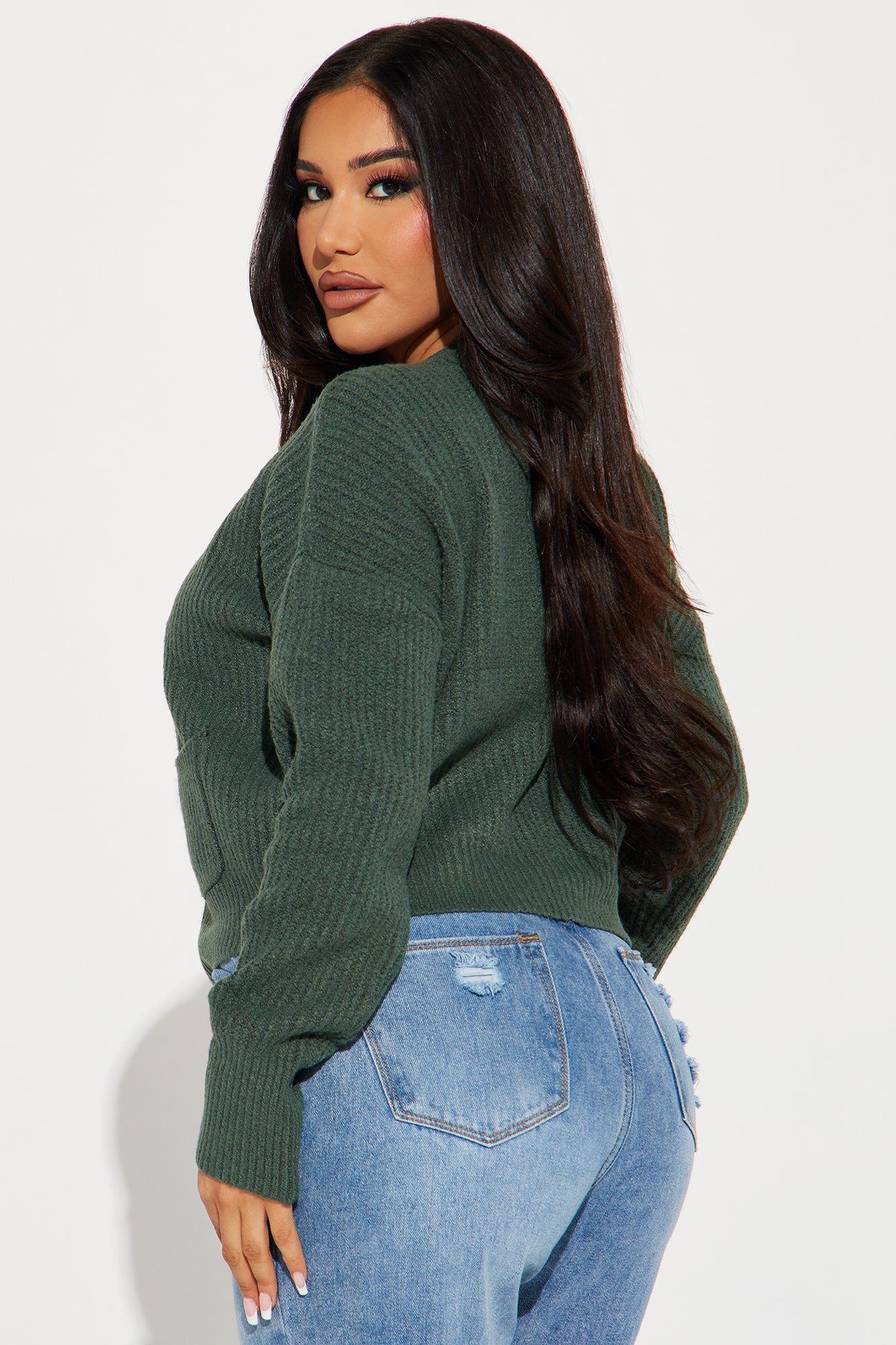Carolina Cardigan - Green sold by Fashion Nova product image thumbnail 3