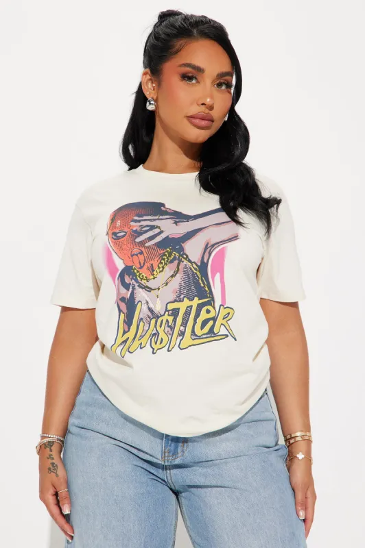 Always On My Grind Graphic Tee - Off White sold by Fashion Nova