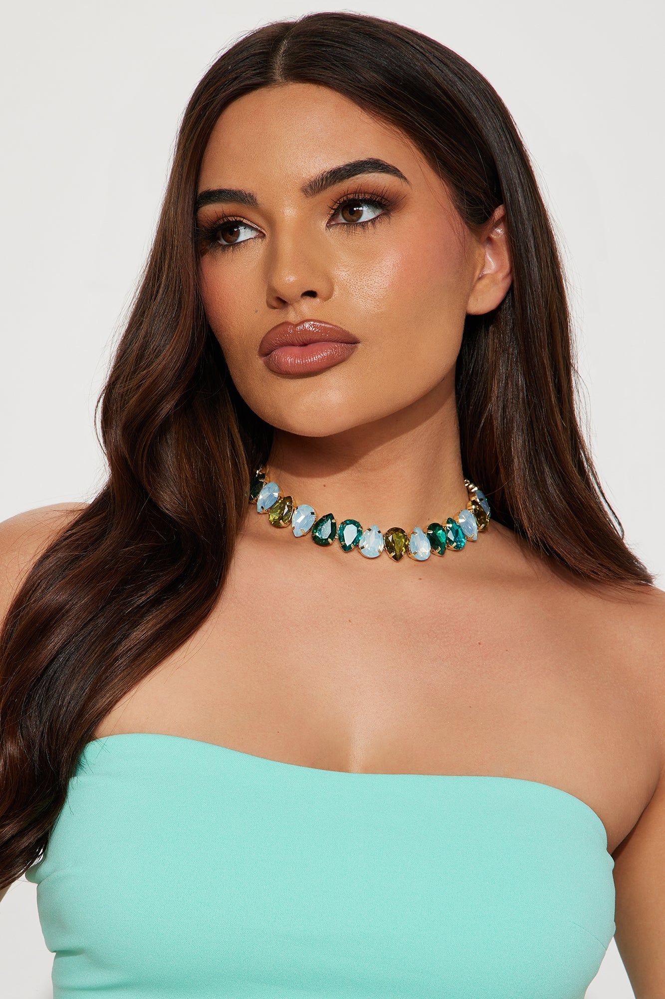 Fancy Living Necklace - Blue/combo sold by Fashion Nova product image thumbnail 2
