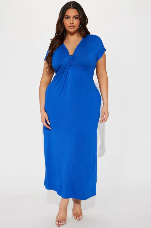 Steph Maxi Dress - Royal sold by Fashion Nova