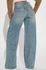 Shock And Awe Vintage Tinted Baggy Jeans - Vintage Blue Wash sold by Fashion Nova