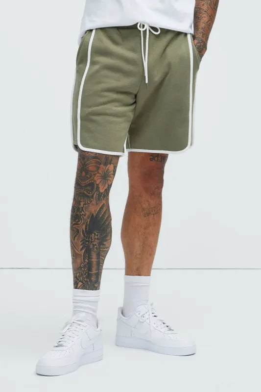 Tyson No Going Back Relaxed Shorts - Olive sold by Fashion Nova