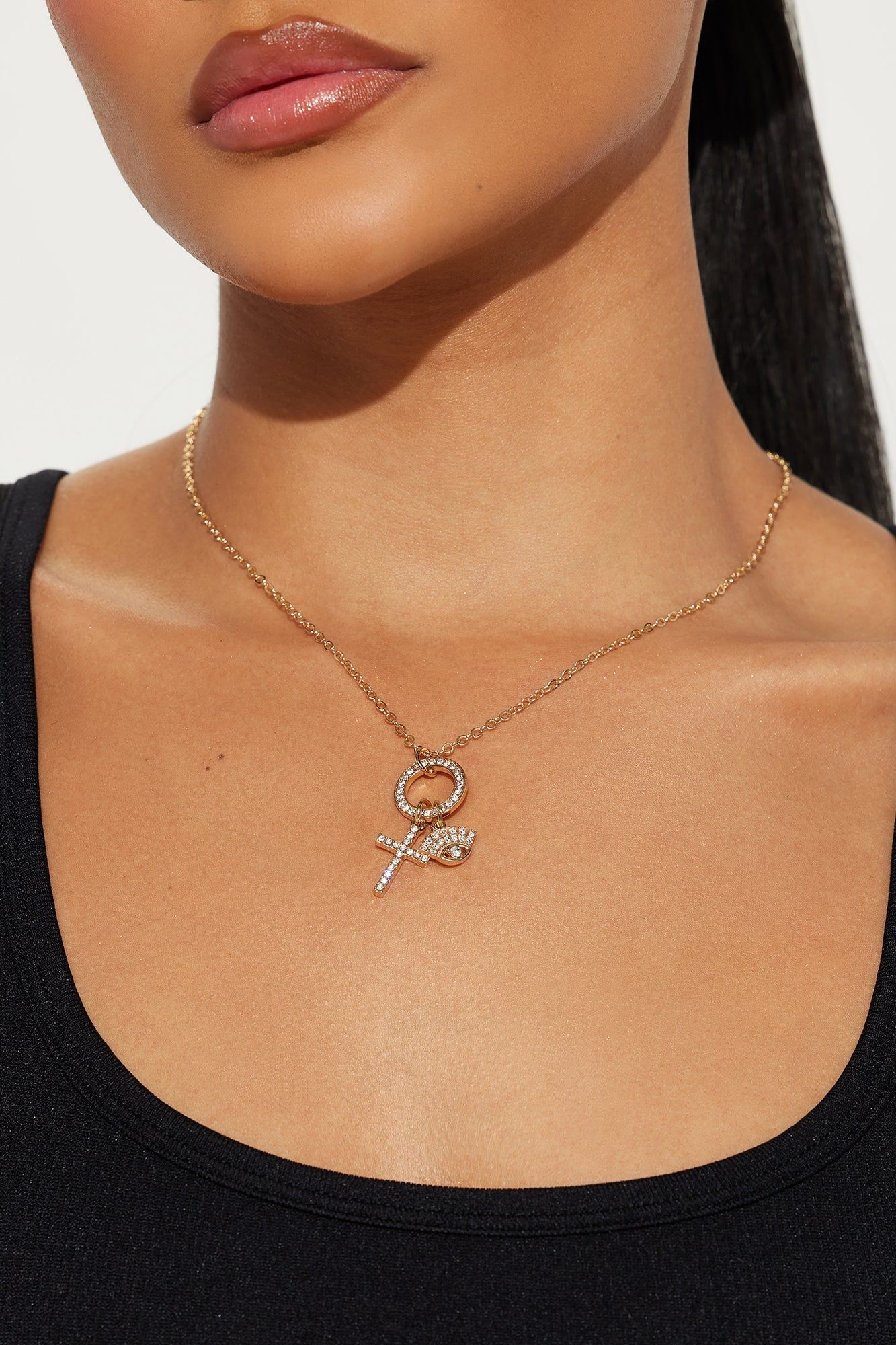 Spiritual Woman Necklace - Gold sold by Fashion Nova