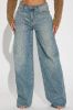 Shock And Awe Vintage Tinted Baggy Jeans - Vintage Blue Wash sold by Fashion Nova