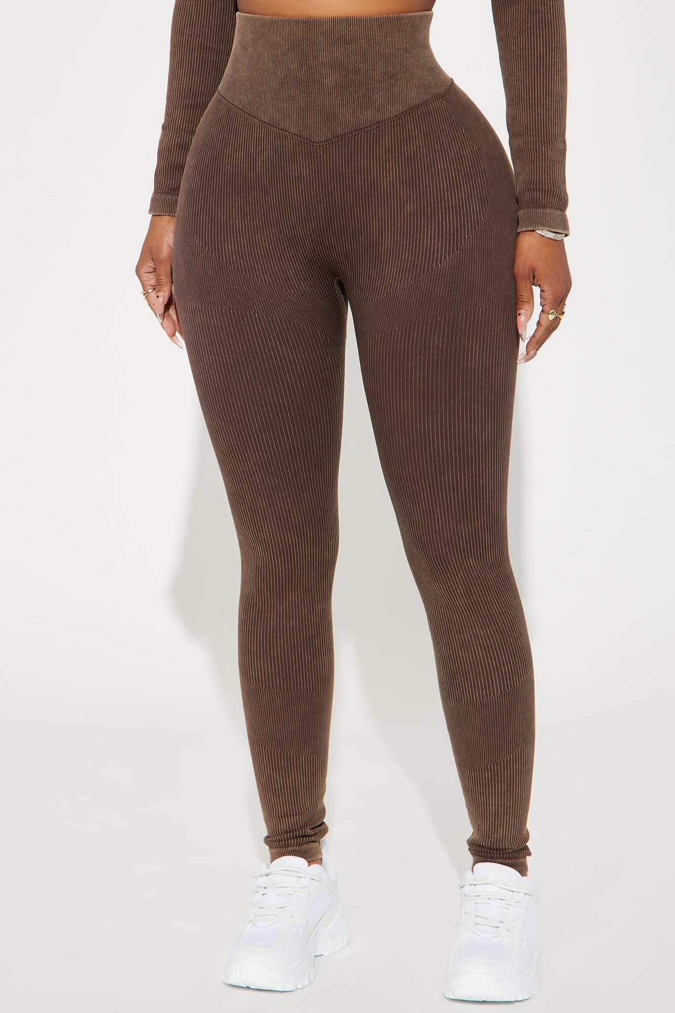 Working It Out Active Legging - Chocolate sold by Fashion Nova product image thumbnail 2
