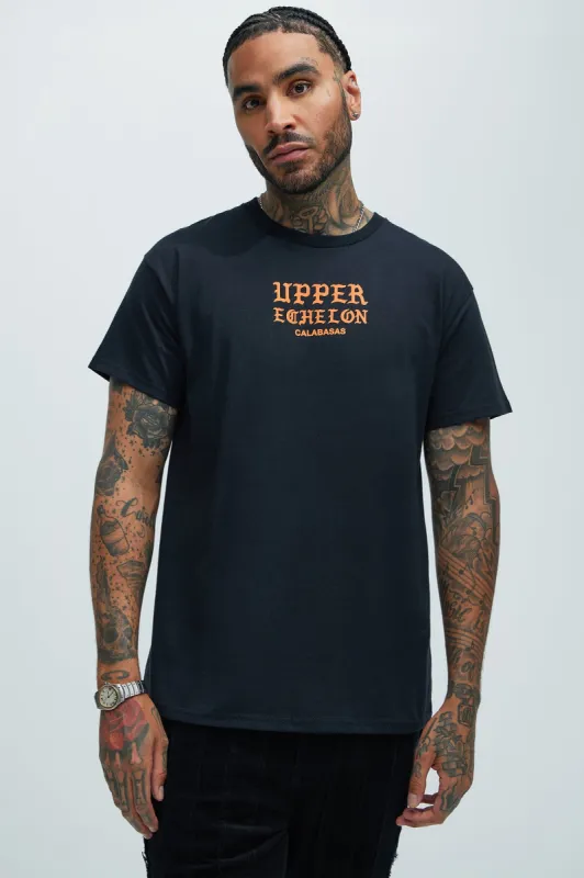 Upper Echelon Short Sleeve Tee - Black sold by Fashion Nova