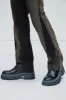Ethan Stacked Skinny Flare Jeans - Brown sold by Fashion Nova