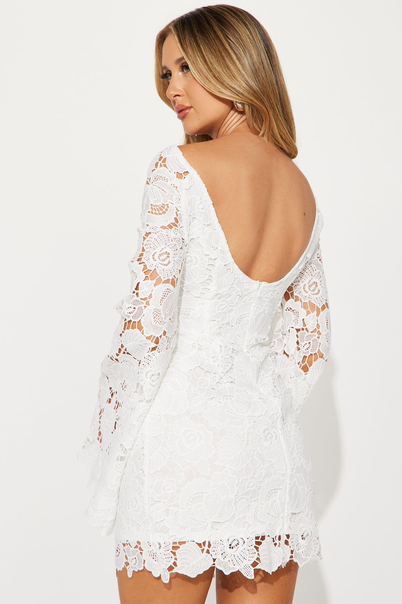 Sadie Lace Mini Dress - White sold by Fashion Nova product image thumbnail 3