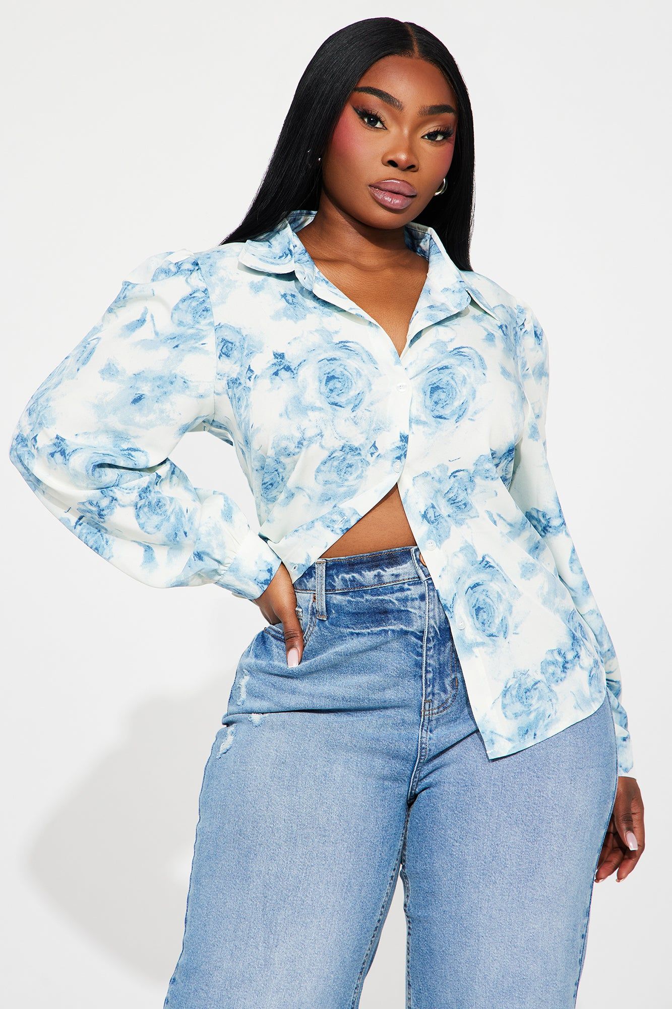 Sky High Shirt - Blue/combo sold by Fashion Nova product image thumbnail 4