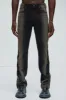 Ethan Stacked Skinny Flare Jeans - Brown sold by Fashion Nova