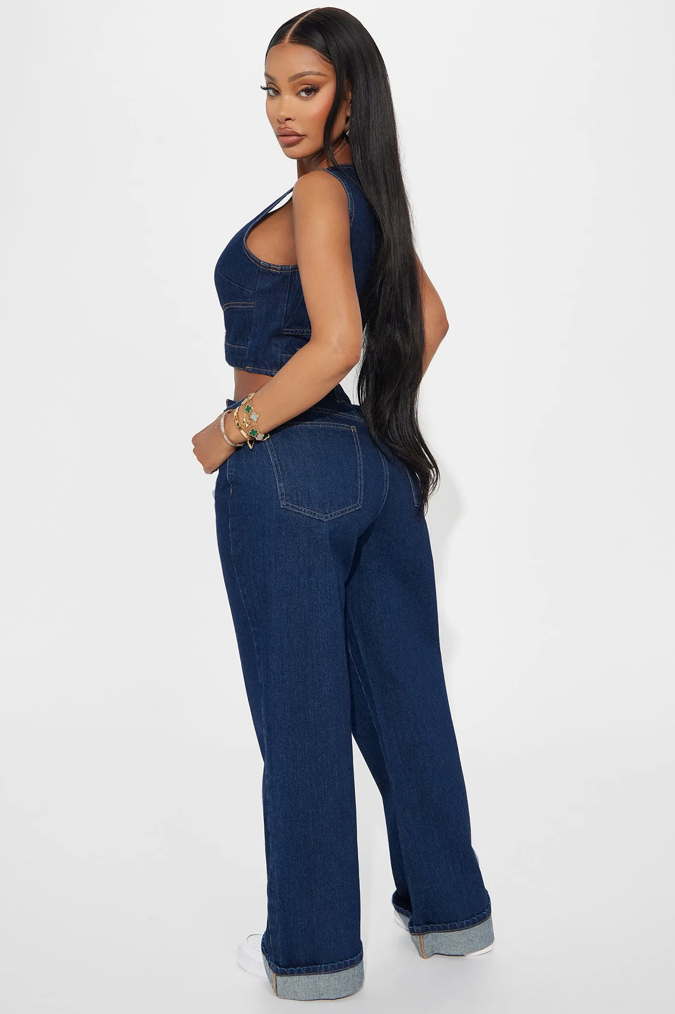 Laura Denim Pant Set - Dark Wash sold by Fashion Nova product image thumbnail 3
