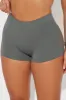 Me And You Seamless Ribbed Boyshort Panty - Charcoal sold by Fashion Nova