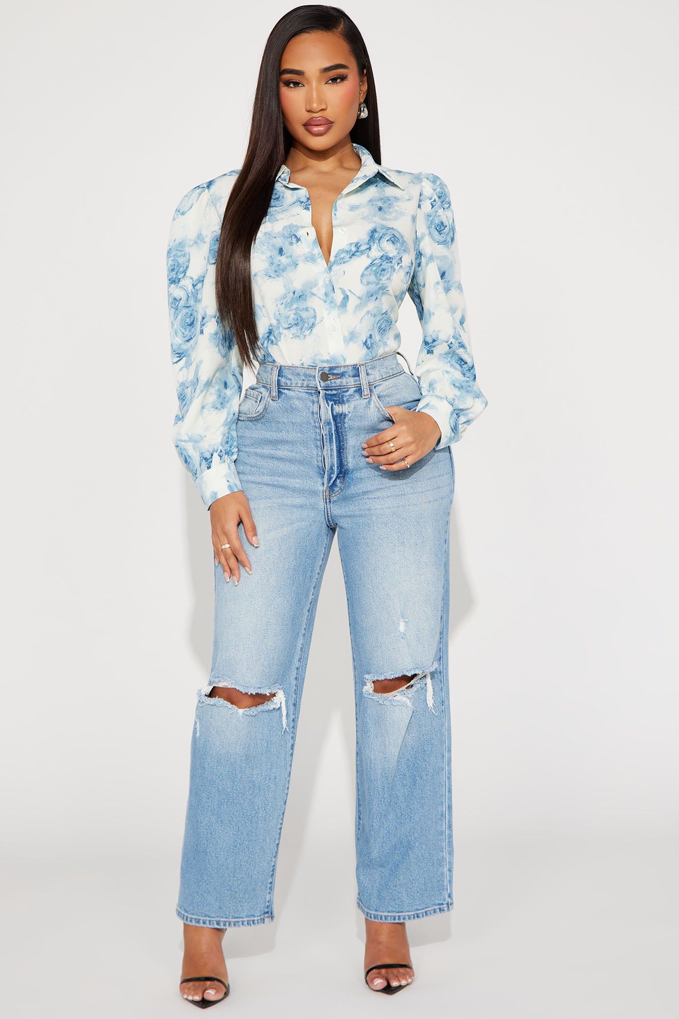 Sky High Shirt - Blue/combo sold by Fashion Nova product image thumbnail 2