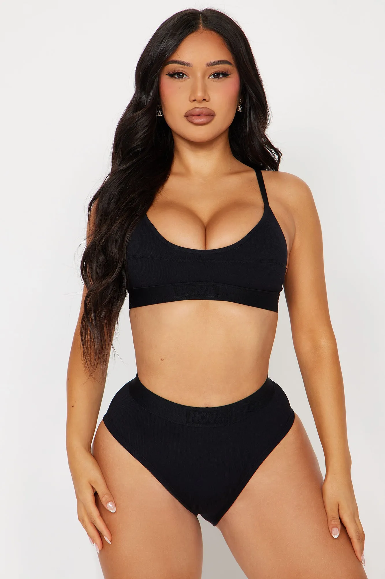 Chill Vibe Seamless Scoop Bralette - Black sold by Fashion Nova product image thumbnail 2
