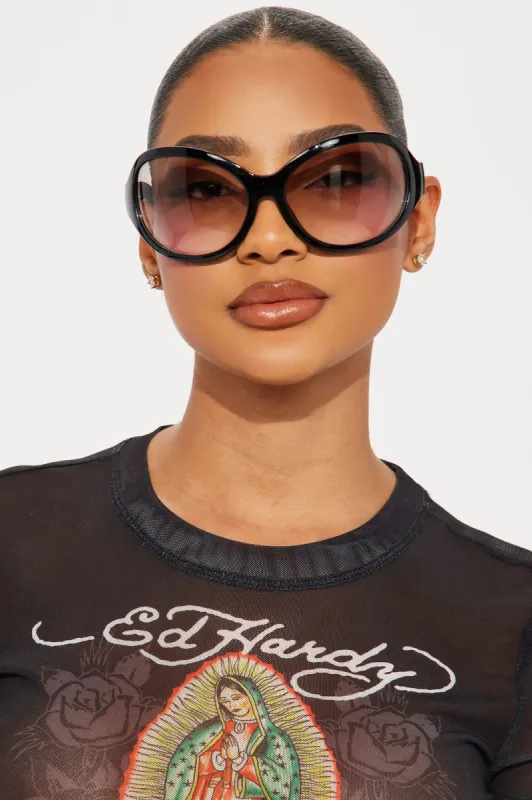 Fashion Guru Sunglasses - Black sold by Fashion Nova