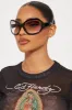 Fashion Guru Sunglasses - Black sold by Fashion Nova