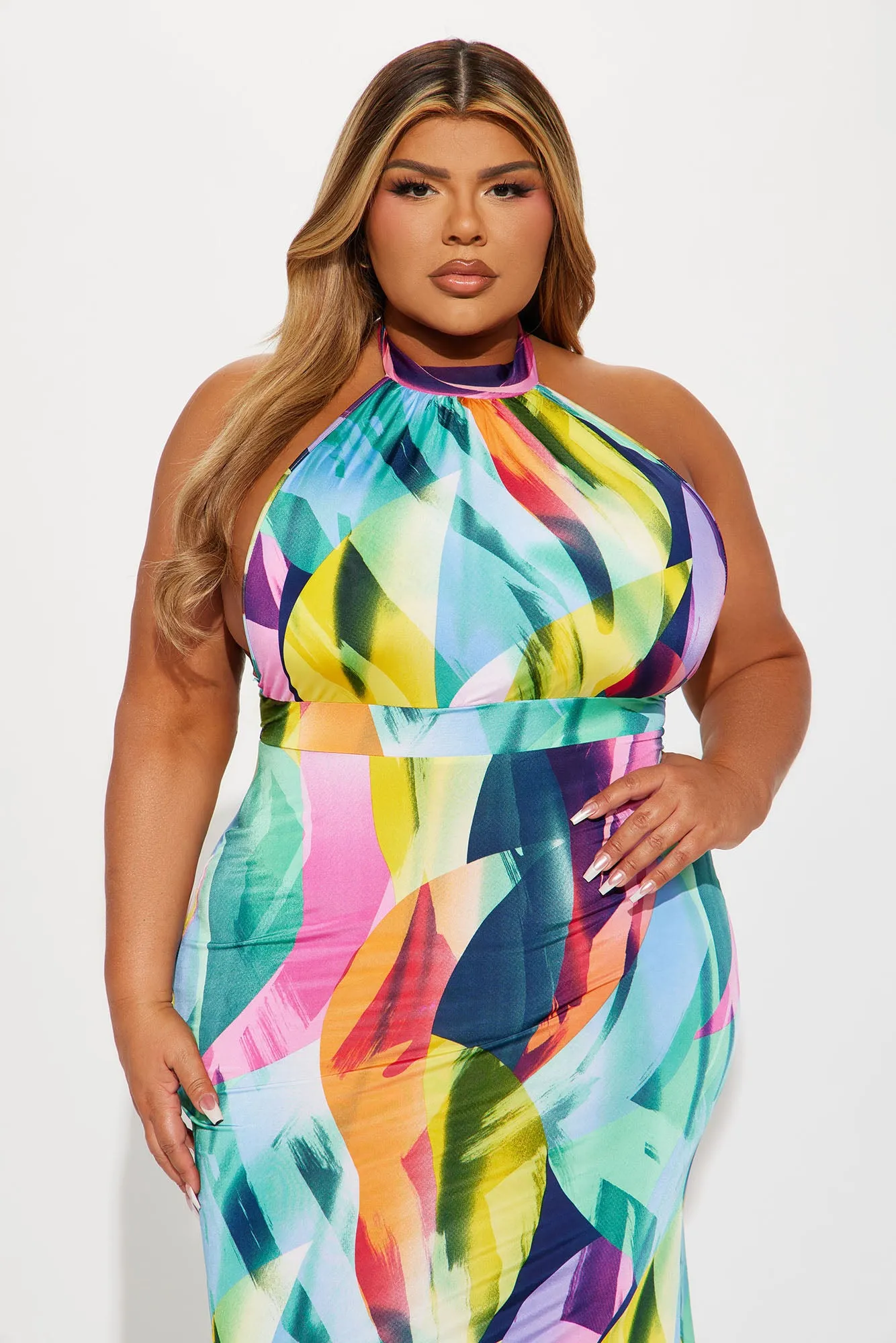 Tiana Backless Maxi Dress - Multi Color sold by Fashion Nova product image thumbnail 5