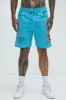 Ed Hardy Flame Skull Sweat Shorts - Blue sold by Fashion Nova
