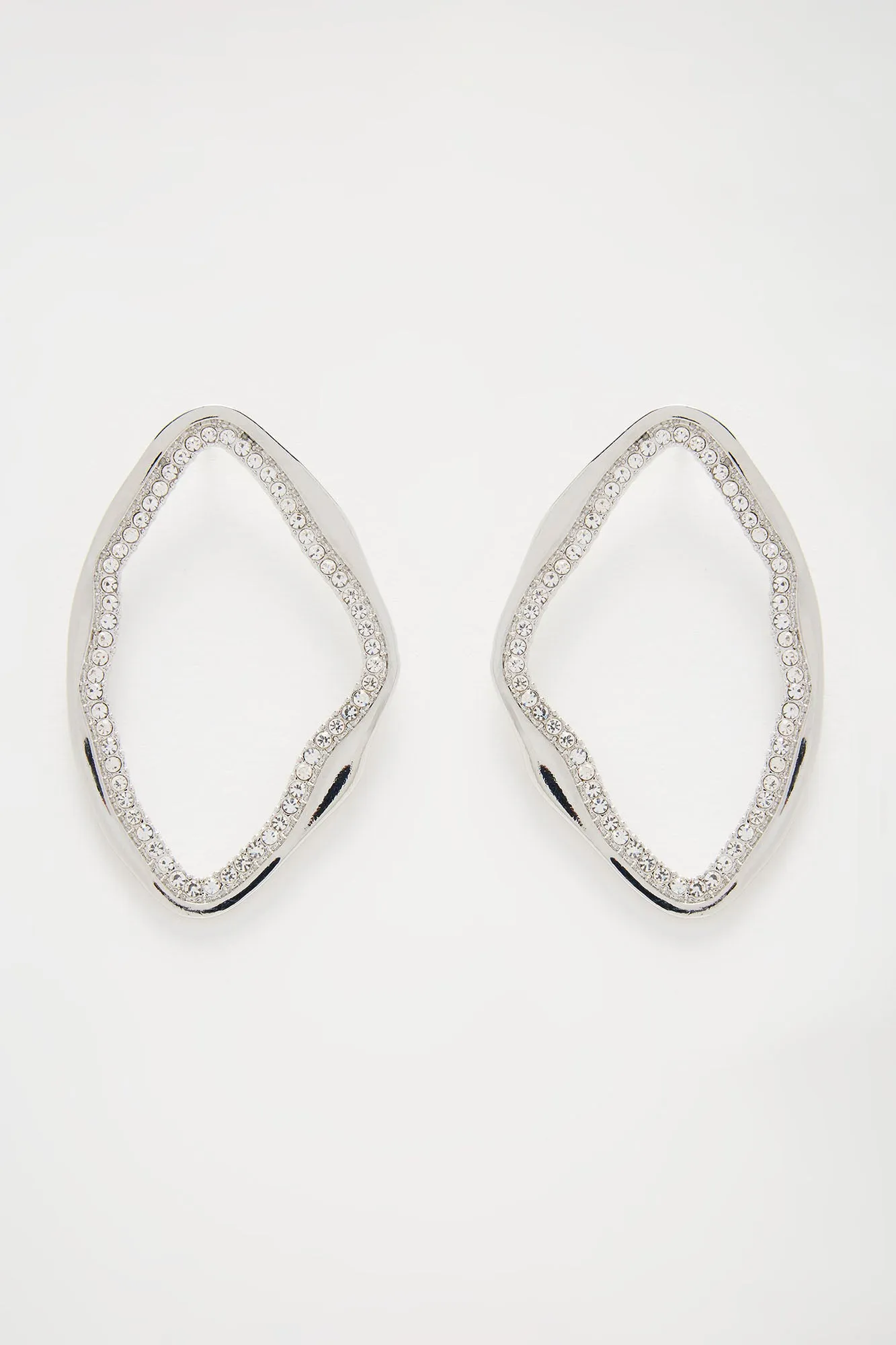 Shark Bite Earrings - Silver sold by Fashion Nova product image thumbnail 3