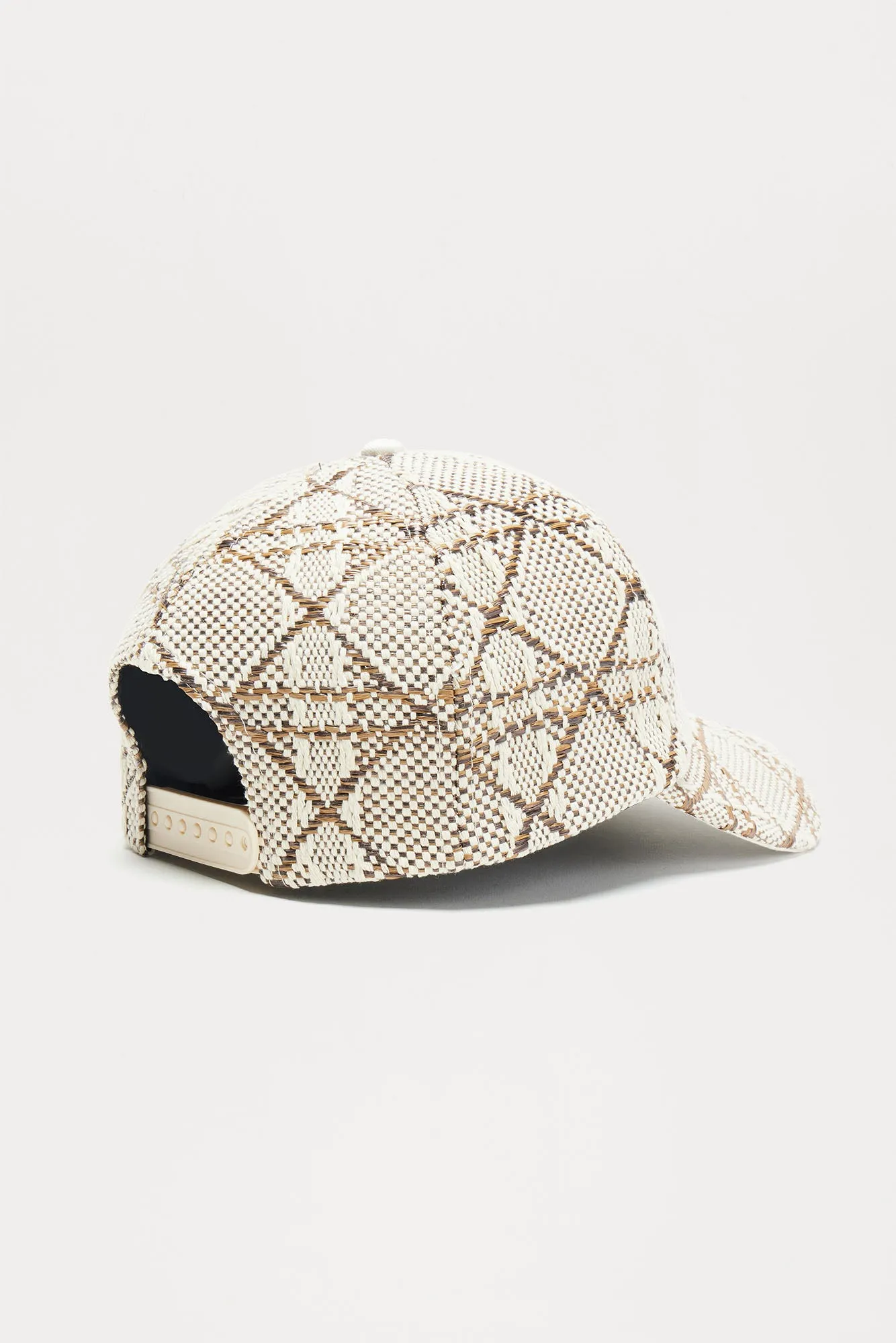 Dylan Structured Snapback - Cream/combo sold by Fashion Nova
