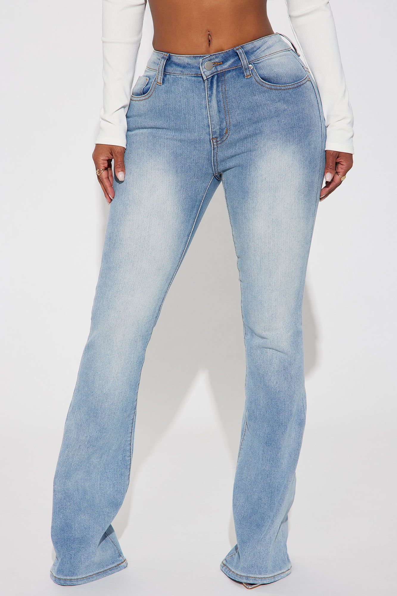 Tatted Y2K Bootcut Jeans - Light Blue sold by Fashion Nova product image thumbnail 3