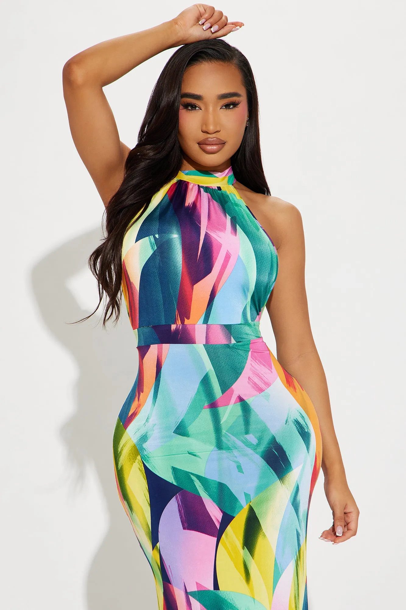 Tiana Backless Maxi Dress - Multi Color sold by Fashion Nova product image thumbnail 2