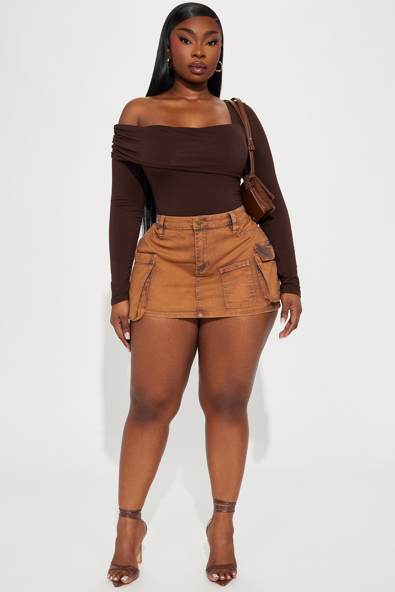 Kaylee Mini Skirt - Rust sold by Fashion Nova product image thumbnail 4