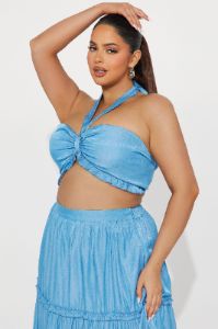Jonelle Maxi Skirt Set - Blue sold by Fashion Nova