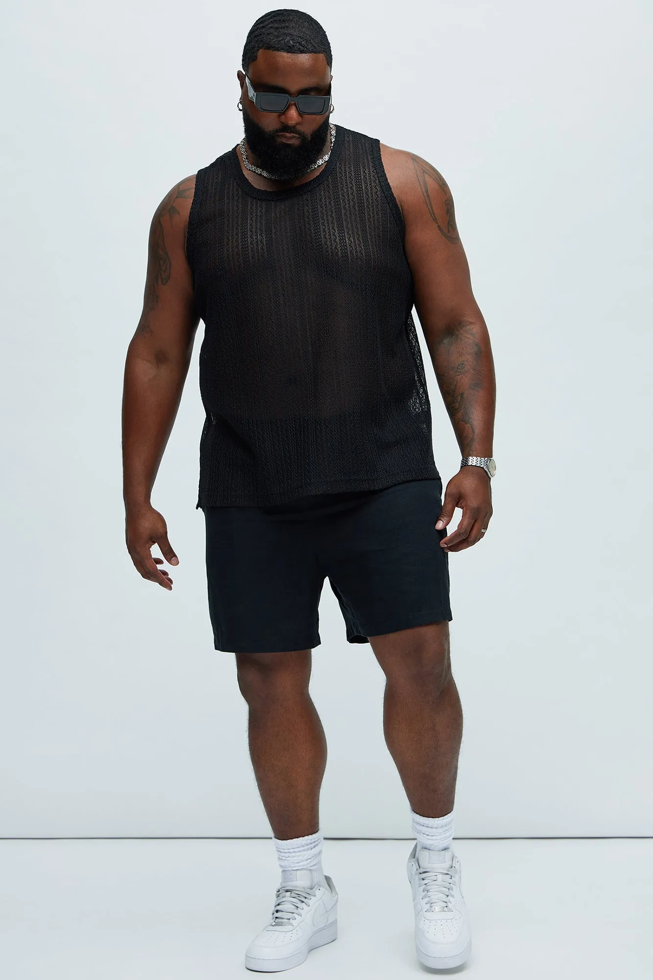 Brannen Textured Relaxed Tank - Black sold by Fashion Nova product image thumbnail 5