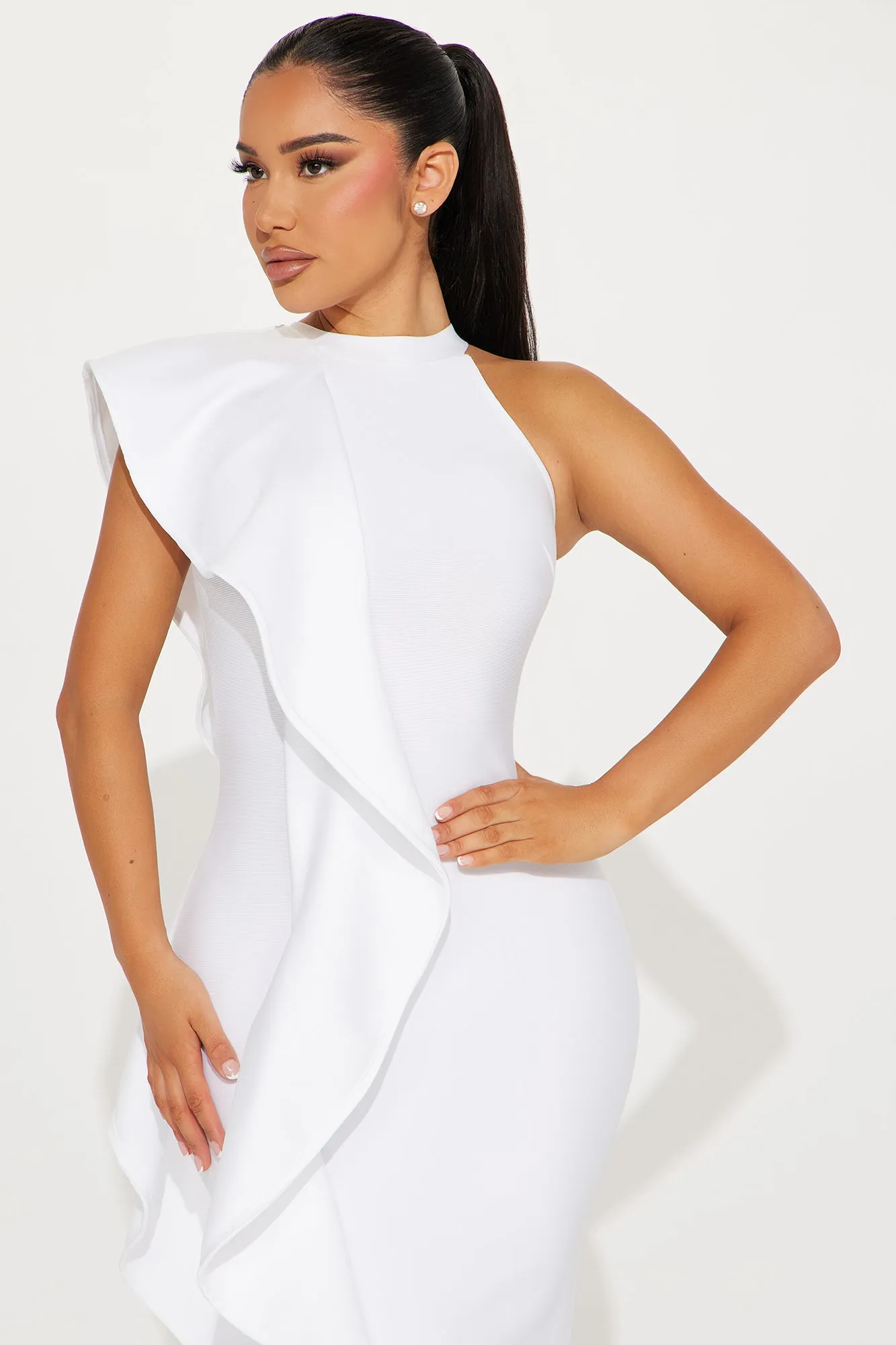 Raylin Bandage Midi Dress - White sold by Fashion Nova product image thumbnail 2
