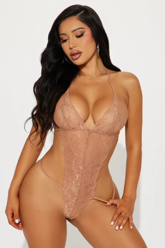 Sultry Moments Lace Teddy - Mocha sold by Fashion Nova