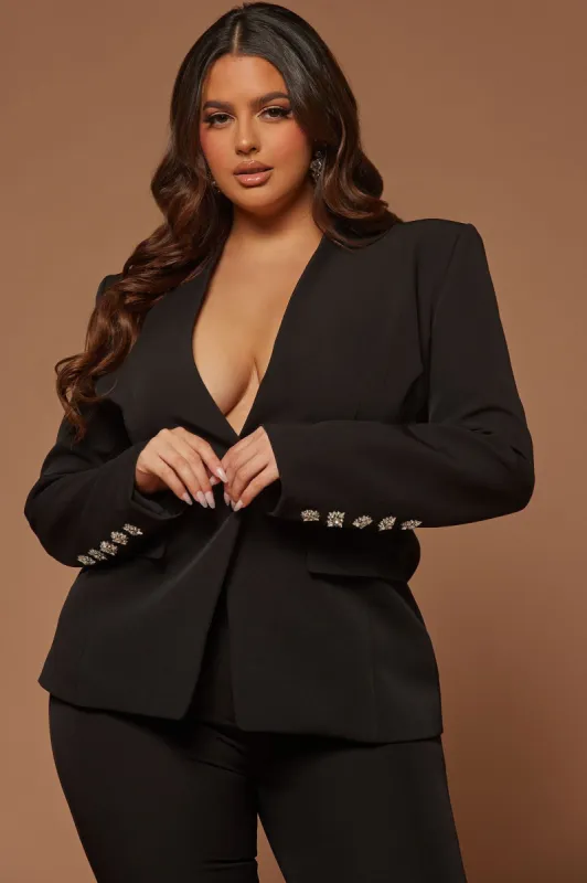 Athena Blazer - Black sold by Fashion Nova
