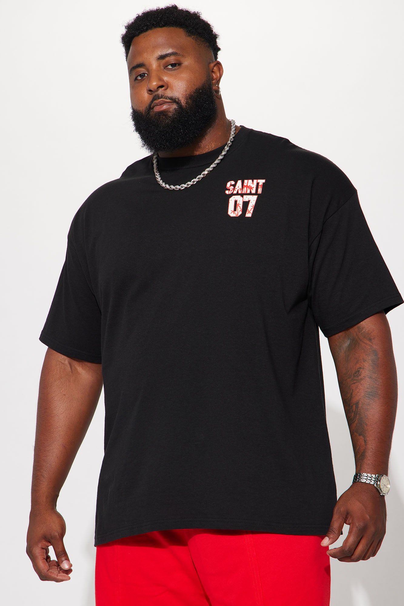 Saint Paradise Short Sleeve Tee - Black sold by Fashion Nova product image thumbnail 7