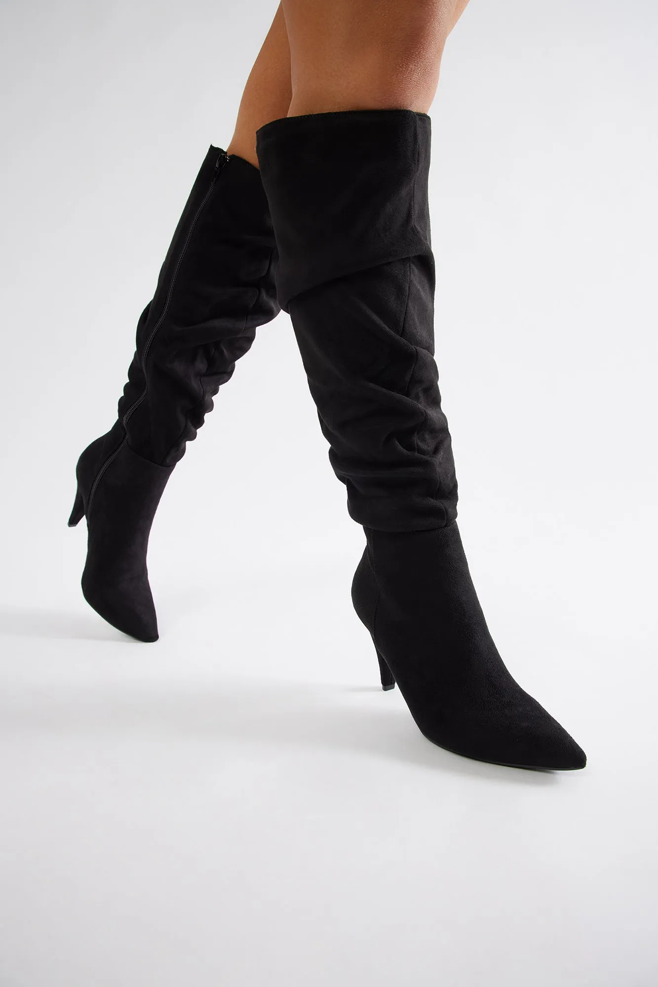 Stockholm Knee High Boots - Black sold by Fashion Nova product image thumbnail 4