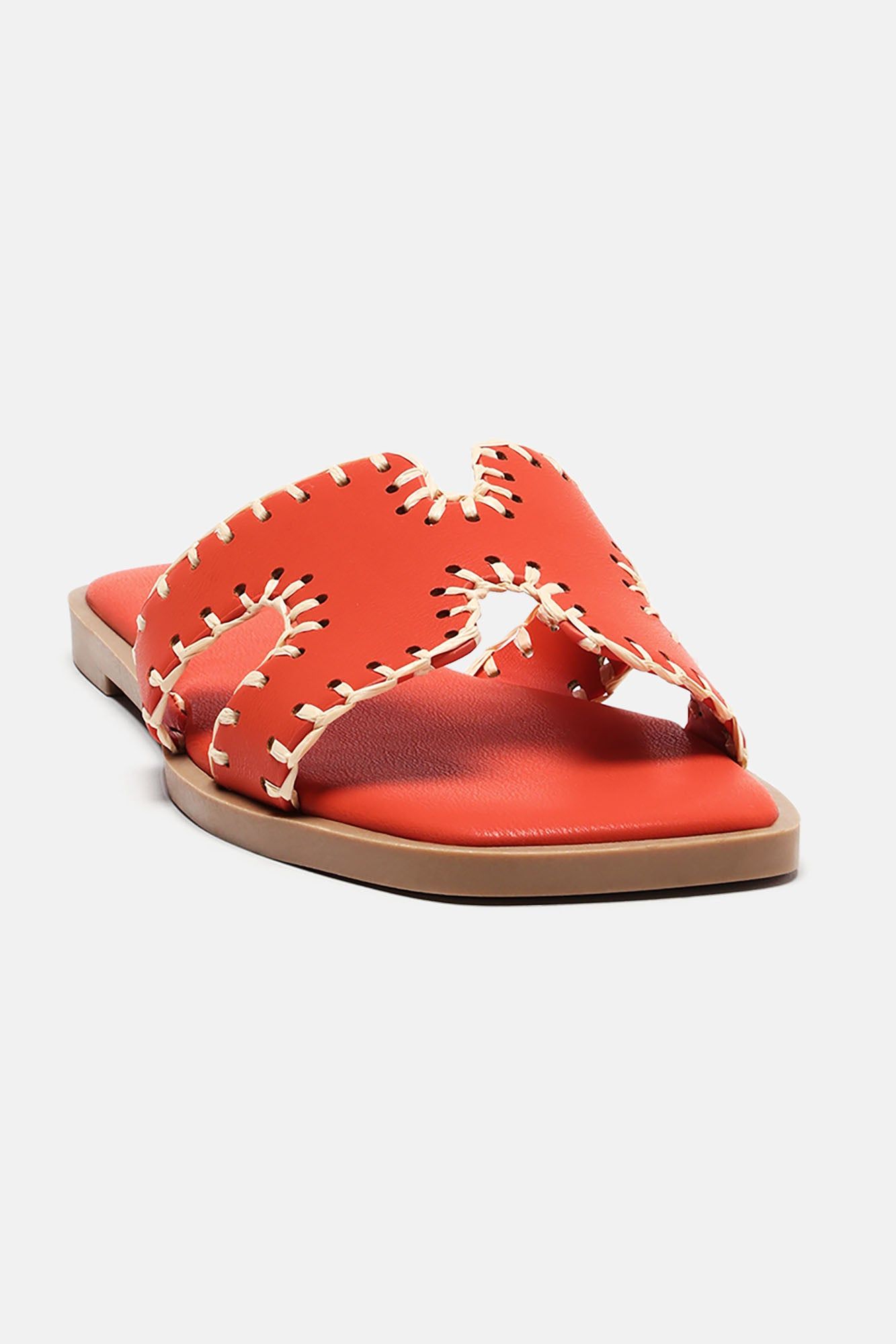 Joele Flat Sandals - Orange sold by Fashion Nova product image thumbnail 2