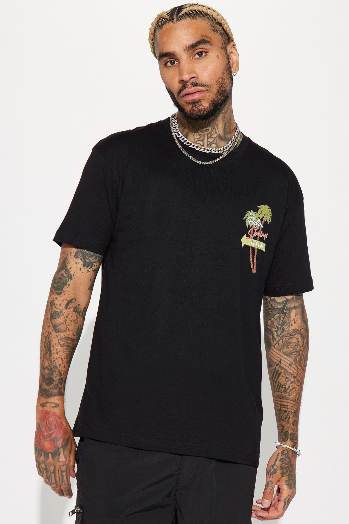 Palm Springs Joint Short Sleeve Tee - Black sold by Fashion Nova product image thumbnail 4