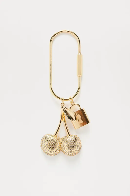 Sour Cherry Handbag Charm - Gold sold by Fashion Nova