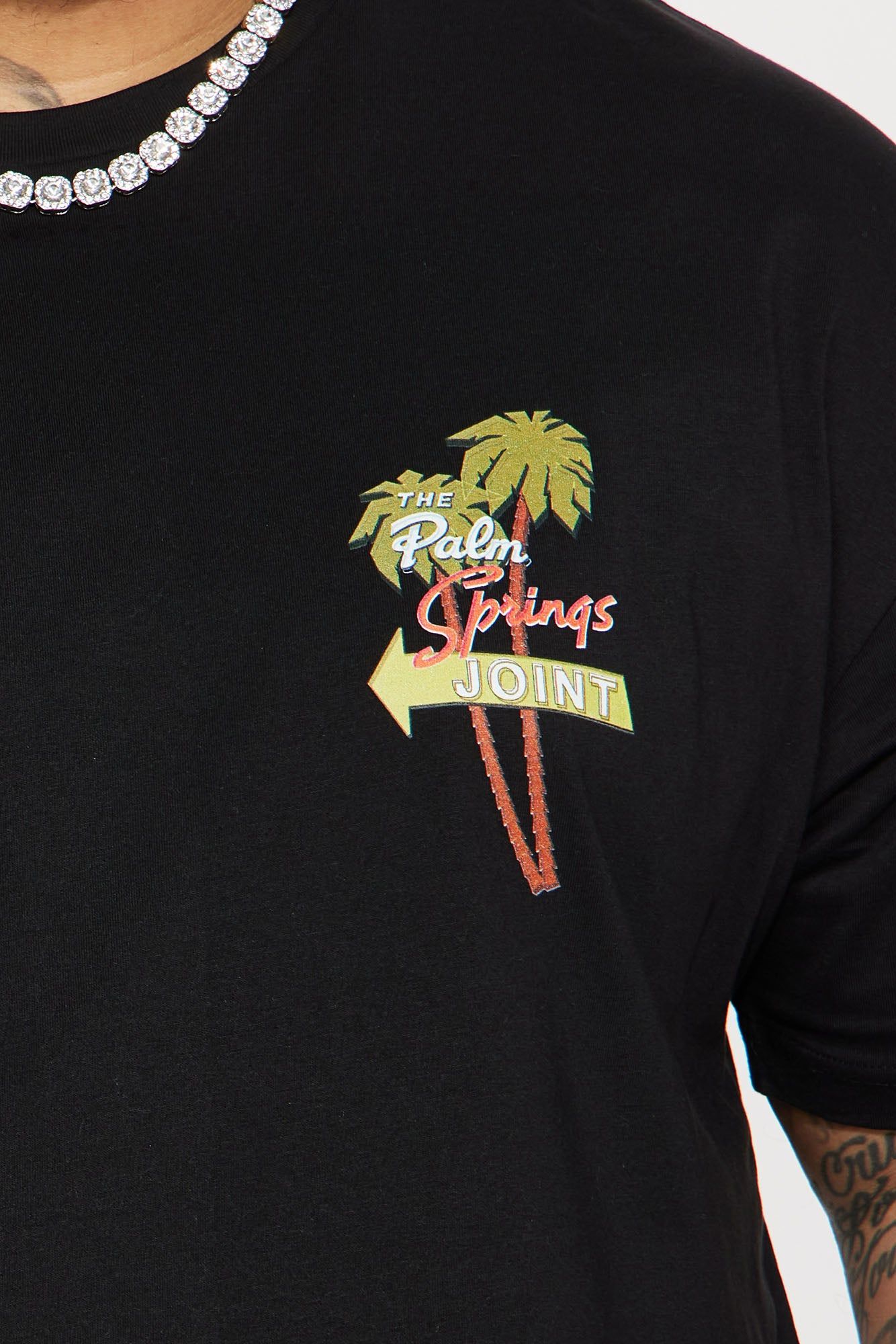 Palm Springs Joint Short Sleeve Tee - Black sold by Fashion Nova product image thumbnail 8