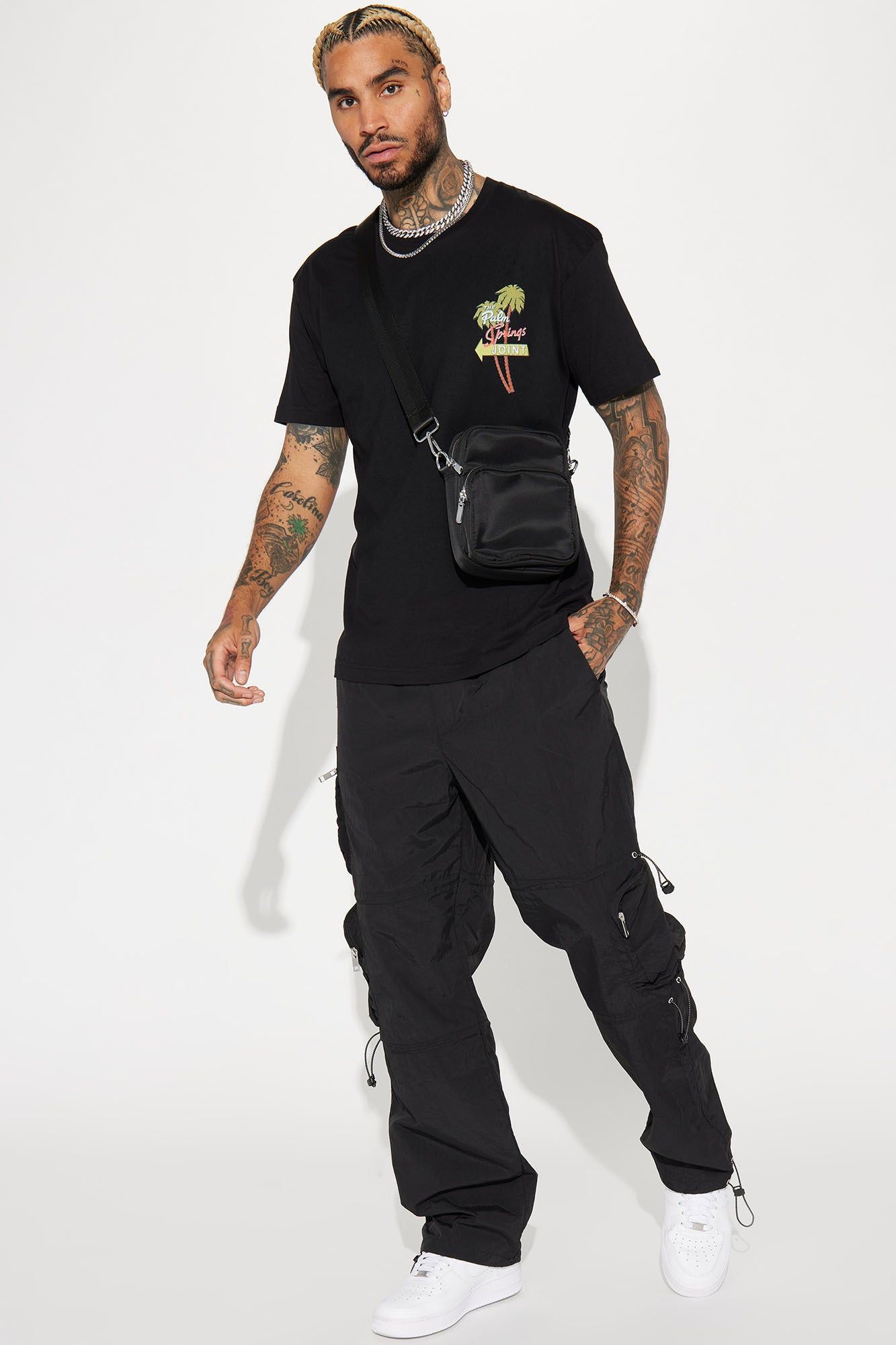 Palm Springs Joint Short Sleeve Tee - Black sold by Fashion Nova product image thumbnail 3