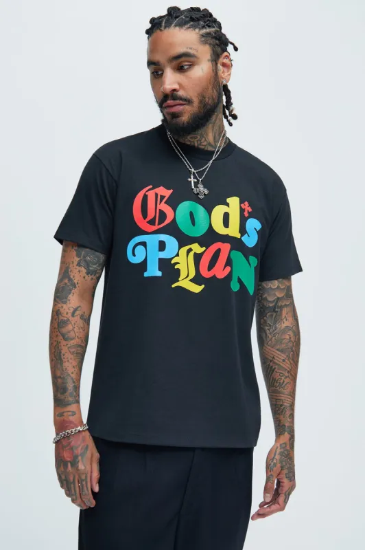 God's Plan Short Sleeve Tee - Black sold by Fashion Nova