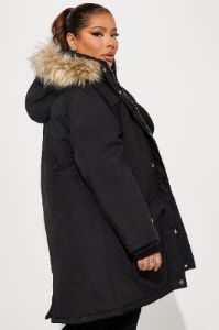 Cozy Inside Puffer Jacket - Black sold by Fashion Nova