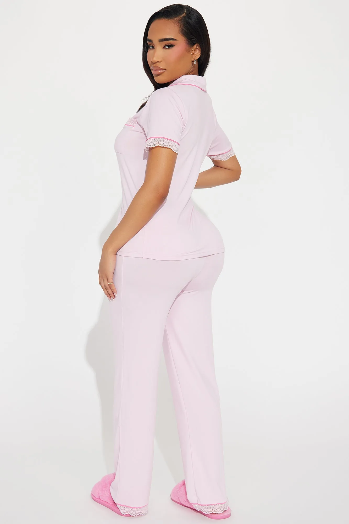 Feeling Pretty PJ Pant Set - Pink sold by Fashion Nova product image thumbnail 3