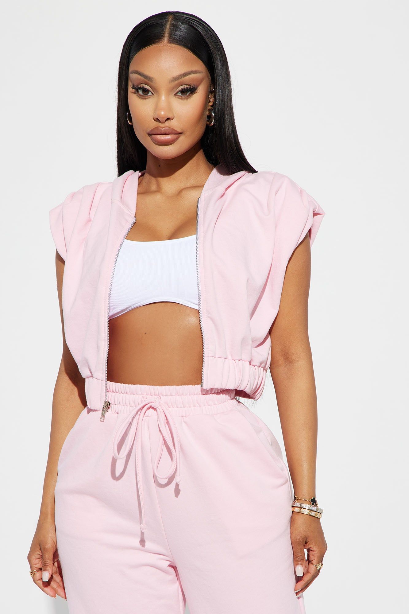 Time Travel Lounge Hoodie - Pink sold by Fashion Nova