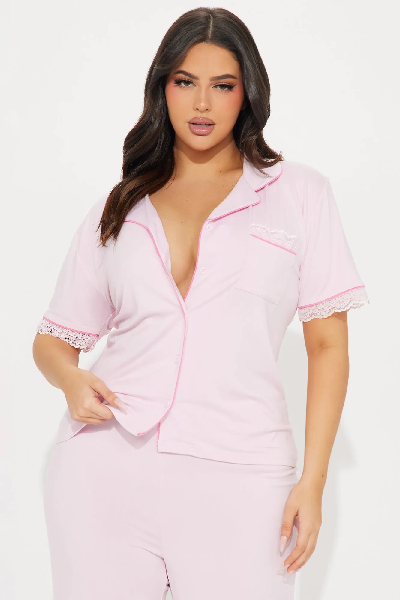 Feeling Pretty PJ Pant Set - Pink sold by Fashion Nova product image thumbnail 5