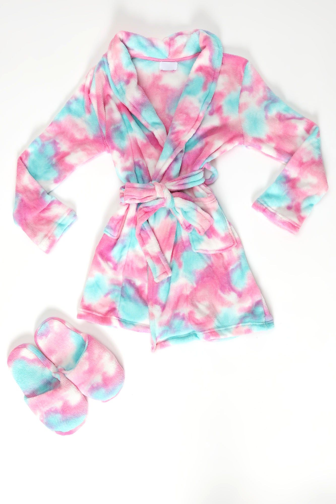 Mini Cotton Candy Dreams Robe - Pink/combo sold by Fashion Nova product image thumbnail 4