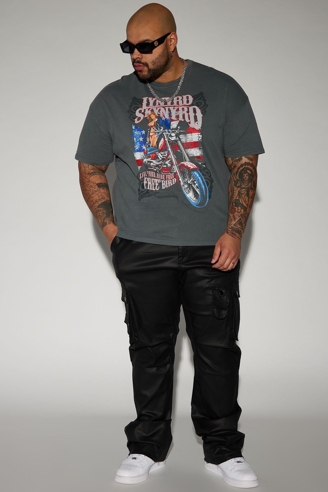 Lynyrd Skynyrd Oversized Short Sleeve Tee - Black sold by Fashion Nova product image thumbnail 5